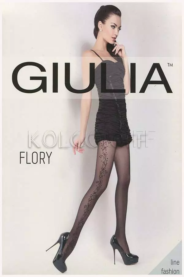 Колготки з візерунком оптом GIULIA Flory 40 model 2