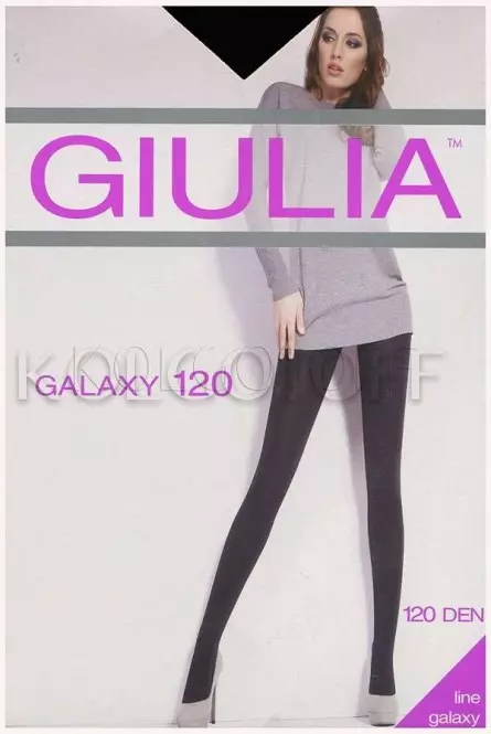 Колготки жіночі щільні з блиском оптом GIULIA Galaxy 120 3D