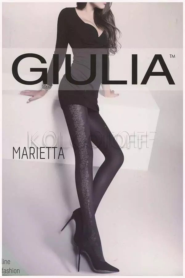 Колготки з візерунком оптом GIULIA Marietta 60 model 7