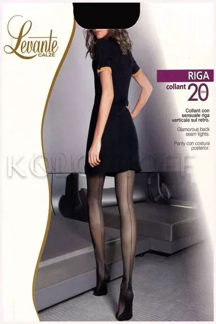 Колготки жіночі зі швом оптом LEVANTE Riga 20