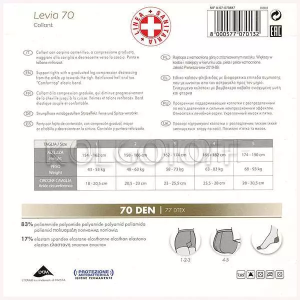 Колготки медичні оптом LEVANTE Levia 70