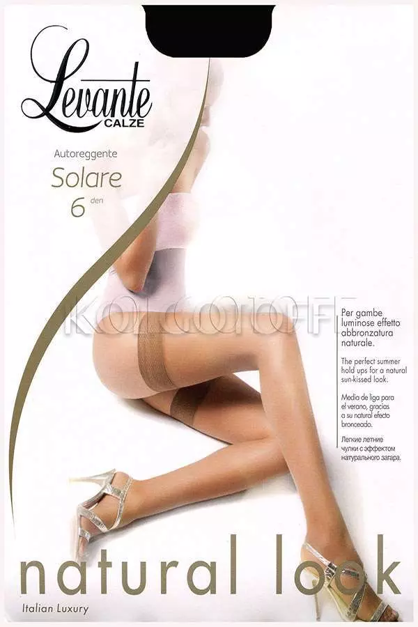 Панчохи жіночі оптом LEVANTE Solare 6 autoreggente