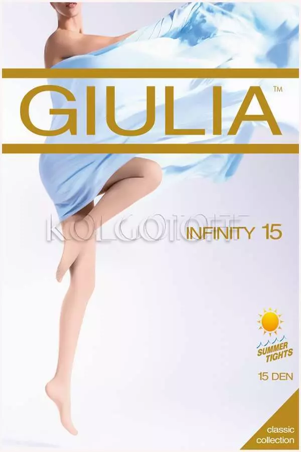 Колготки жіночі без шортиків оптом GIULIA Infinity 15