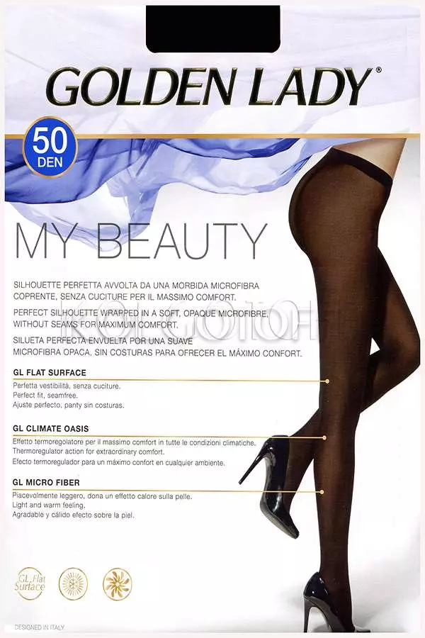Безшовні колготки з мікрофібри оптом GOLDEN LADY My Beauty 50