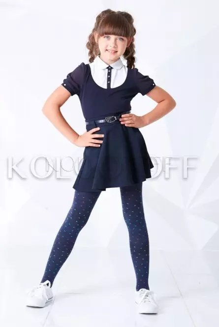 Колготки дитячі з бавовною оптом GIULIA D001 teen girl