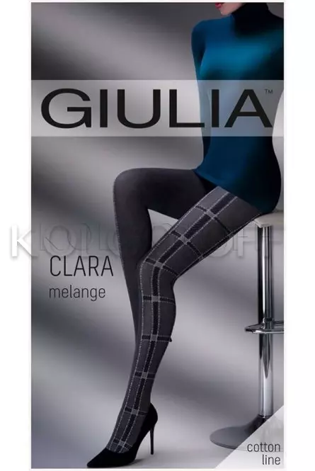 Колготки с узором GIULIA Clara Melange 200 model 1