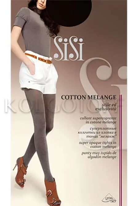 Теплі колготки оптом SISI Cotton Melange