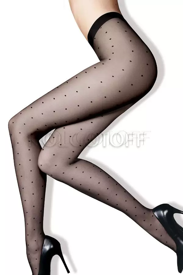 Колготки з візерунком оптом LORES Point 20