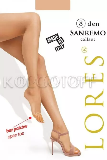 Колготки з відкритими пальцями оптом LORES Sanremo 8 collant