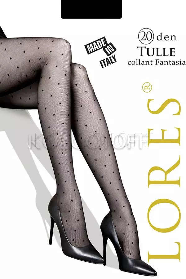 Колготки з візерунком оптом LORES Tulle 20