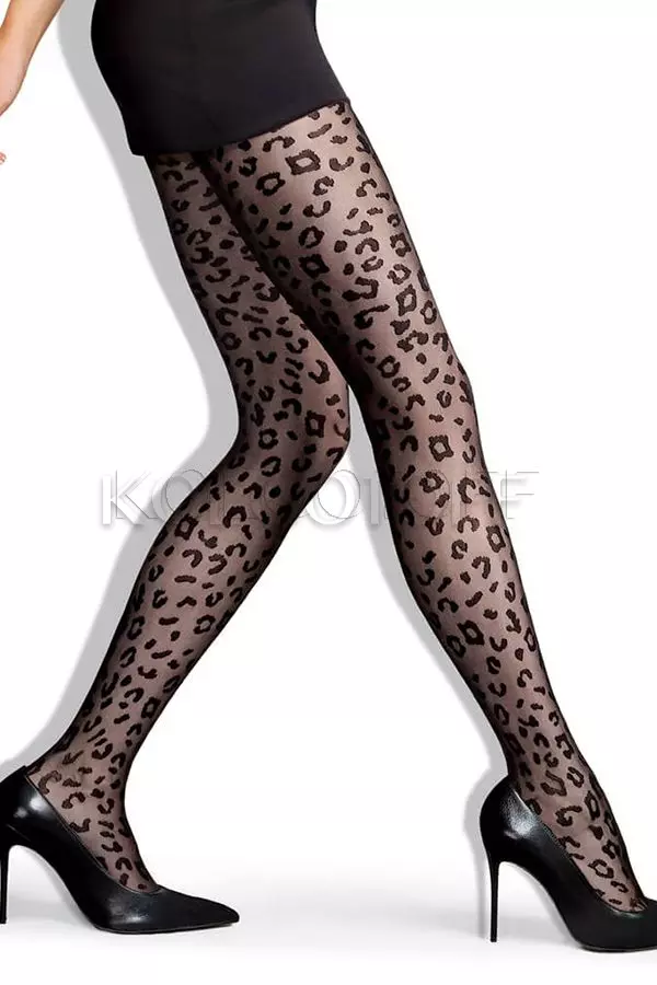 Колготки жіночі з візерунком оптом LORES Leopardo 20-40