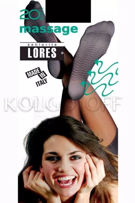 Гольфи жіночі з масажною стопою оптом LORES Massage 20