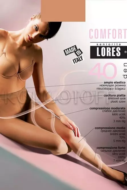 Колготки з розподіленим тиском оптом LORES Comfort 40