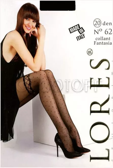 Колготки з візерунком оптом LORES 20 Den Fantasia №62
