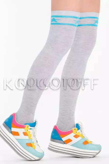 Панчохи-ботфорти з візерунком оптом GIULIA WGL-003