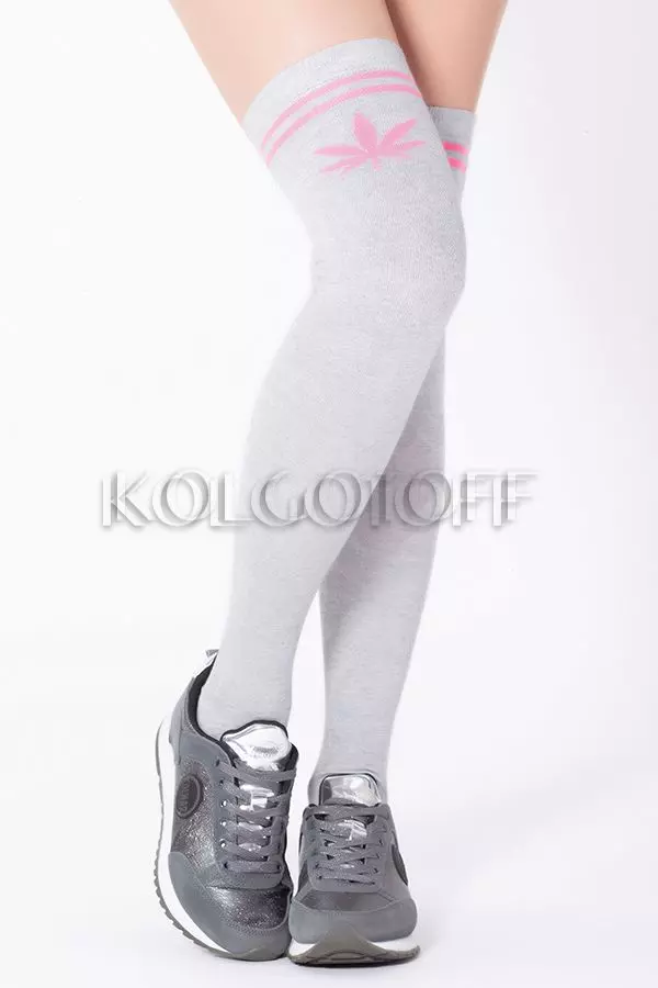 Панчохи-ботфорти з візерунком оптом GIULIA WGL-004