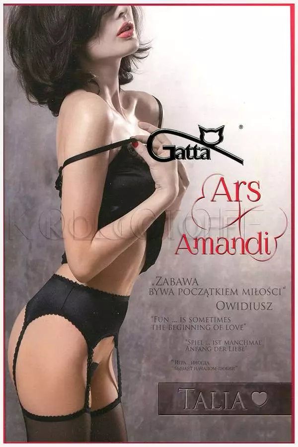 Еротичні колготки з імітацією пояса для панчьох оптом GATTA Talia 01