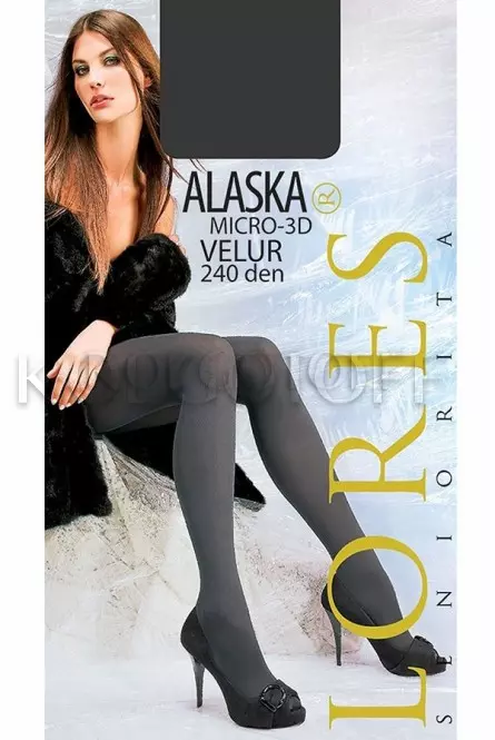 Щільні класичні колготки оптом LORES Alaska Velur 240 micro 3D