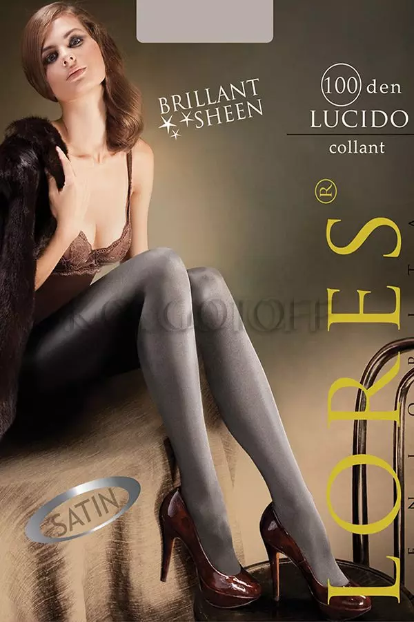 Колготки щільні з ефектом блиску оптом LORES Lucido 100