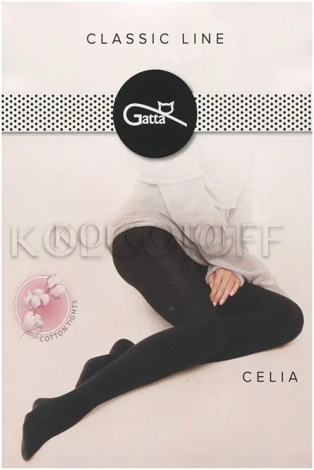 Теплі бавовняні колготки з виділеною стопою оптом GATTA Celia Cotton 120