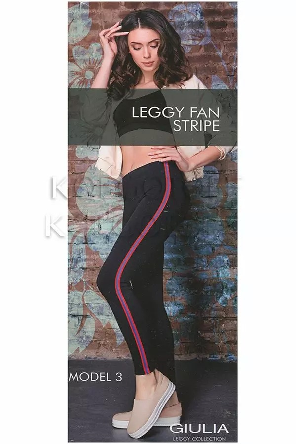 Легінси жіночі оптом GIULIA Leggy Fan Stripe model 3