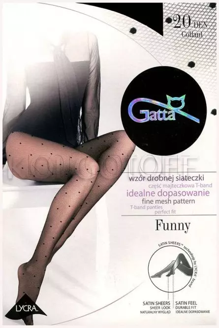 Колготки з візерунком в крапку оптом GATTA Funny 05