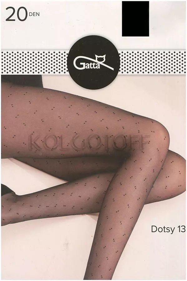Колготки жіночі з візерунком оптом GATTA Dotsy 13 collant 20