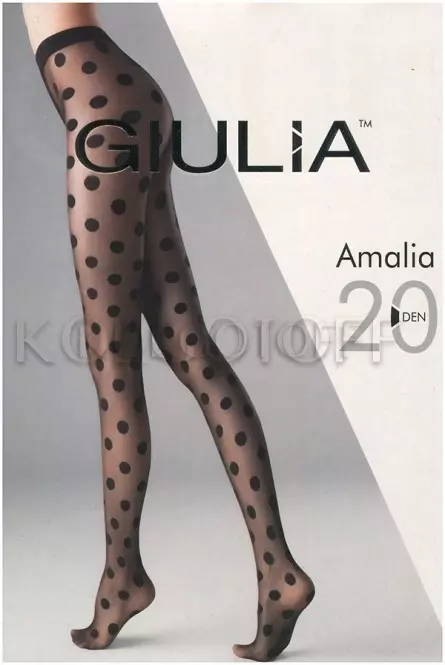 Колготки з візерунком горох оптом GIULIA Amalia 20 model 12