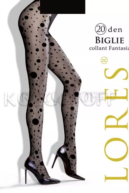 Колготки жіночі з візерунком оптом LORES Biglie 20
