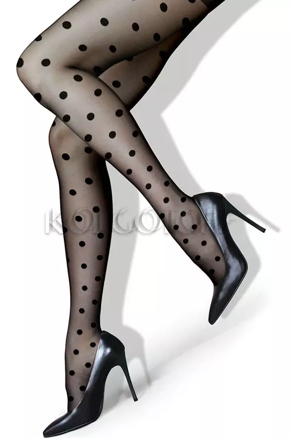 Колготки з візерунком у горох оптом LORES Fashion 20
