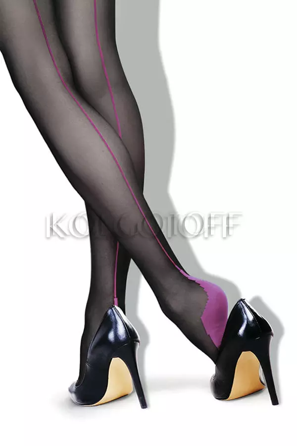 Колготки жіночі зі швом оптом LORES Riga Lilla 20