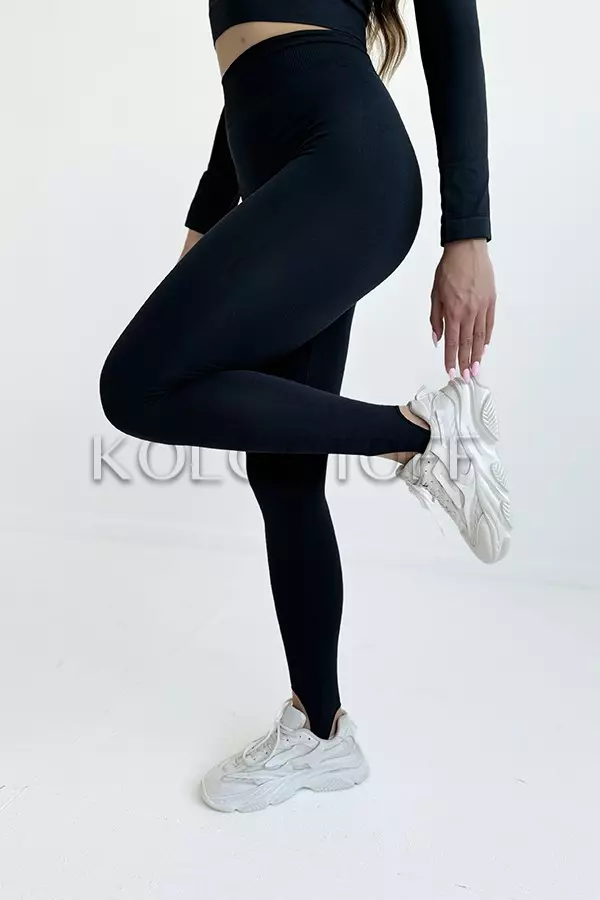 Легінси щільні безшовні зі штрипками оптом GIULIA Leggings Straps
