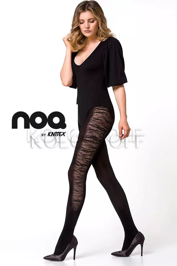 Колготки з візерунком великого розміру оптом KNITTEX Meadow 50 plus size