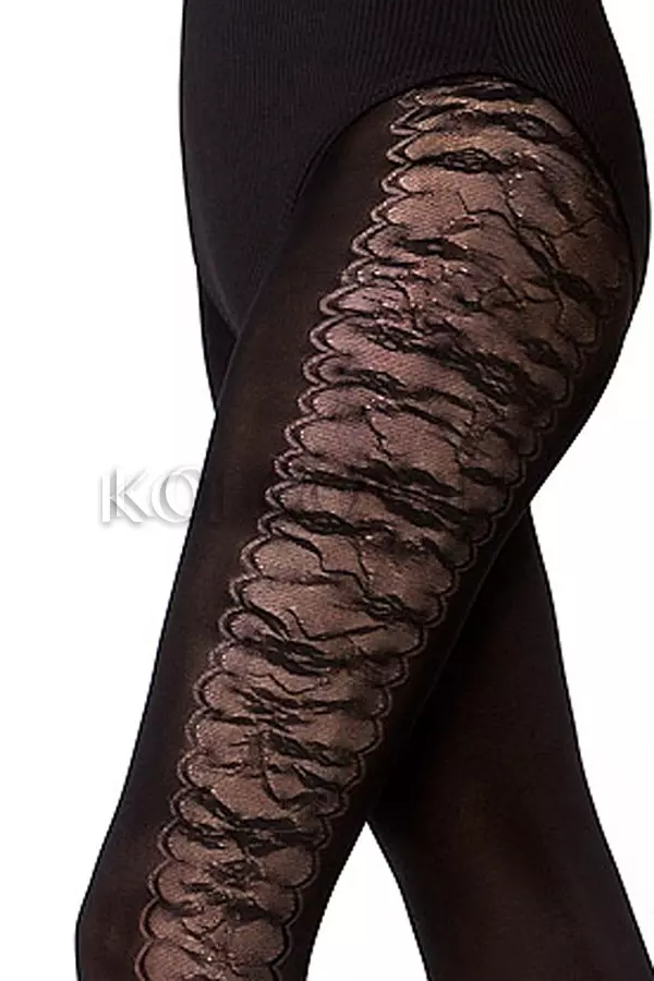 Колготки з візерунком великого розміру оптом KNITTEX Meadow 50 plus size