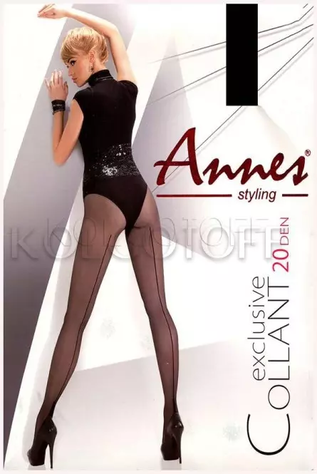 Колготки зі швом ззаду оптом ANNES Exclusive Collant 20