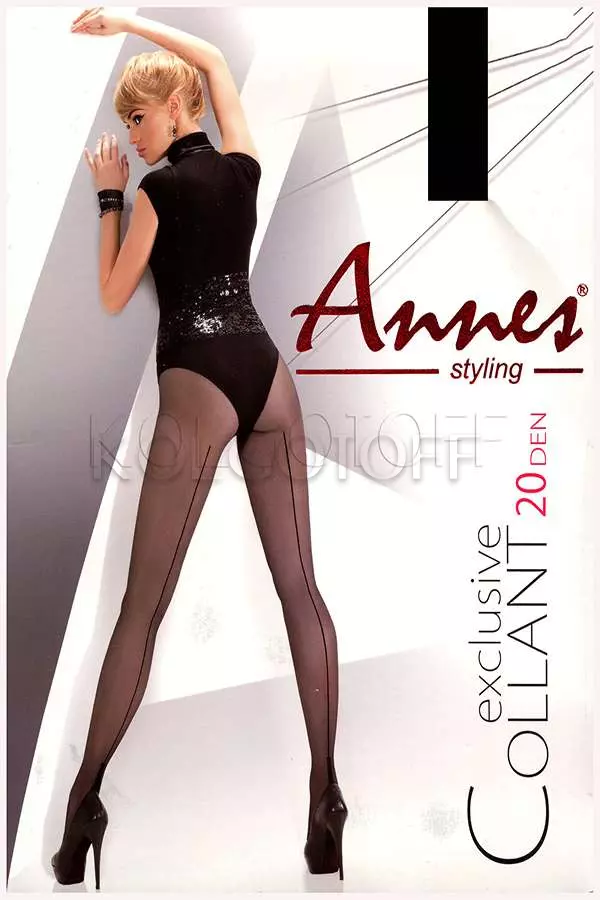 Колготки зі швом ззаду оптом ANNES Exclusive Collant 20