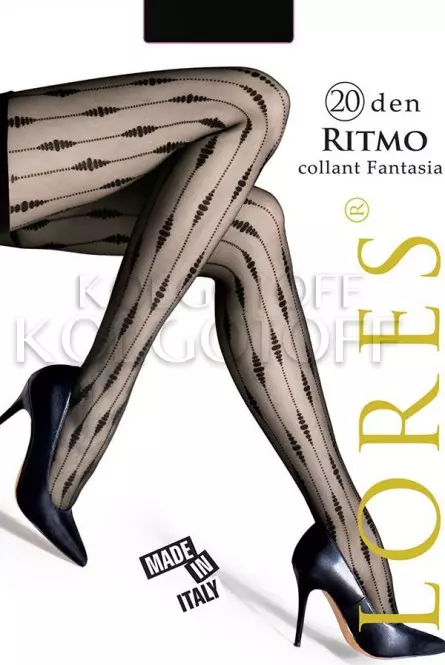 Колготки жіночі з візерунком оптом LORES Ritmo 20