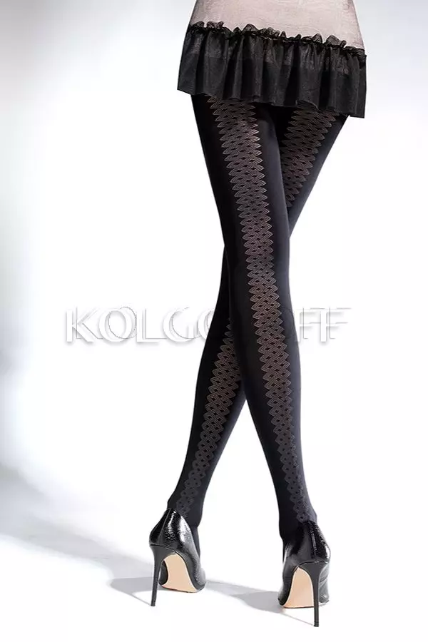 Колготки з візерунком великого розміру оптом KNITTEX Dynamique 50 plus size