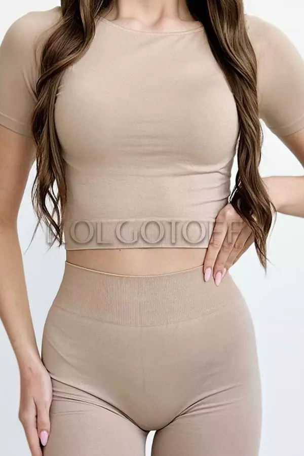 Жіноча футболка оптом GIULIA Crop T-Shirt