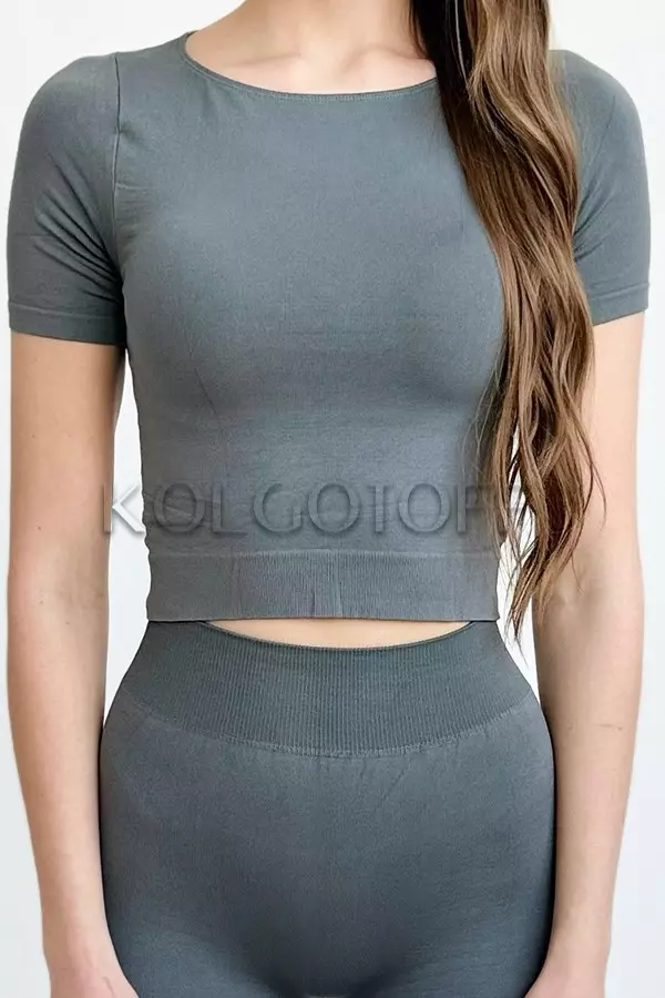 Жіноча футболка оптом GIULIA Crop T-Shirt