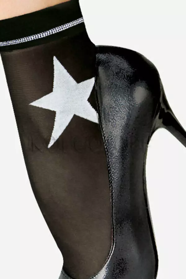 Шкарпетки жіночі з візерунком оптом LORES Stella Bianca 20 calzino