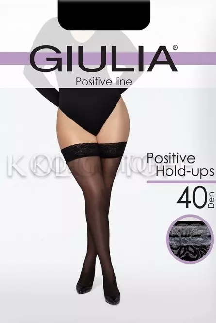 Панчохи жіночі великого розміру оптом GIULIA Positive Hold-Ups 40