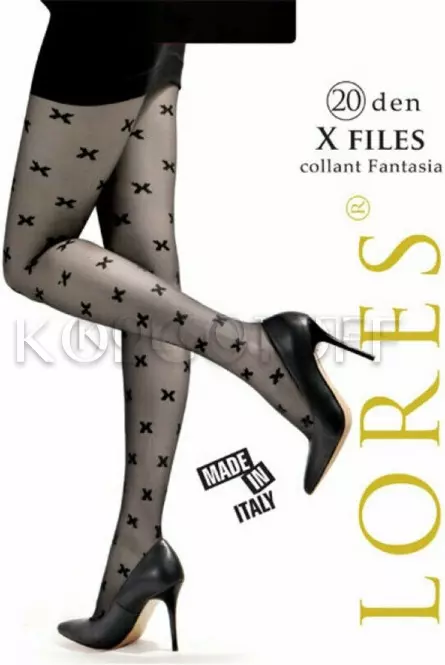 Колготки жіночі з візерунком оптом LORES X Files 20