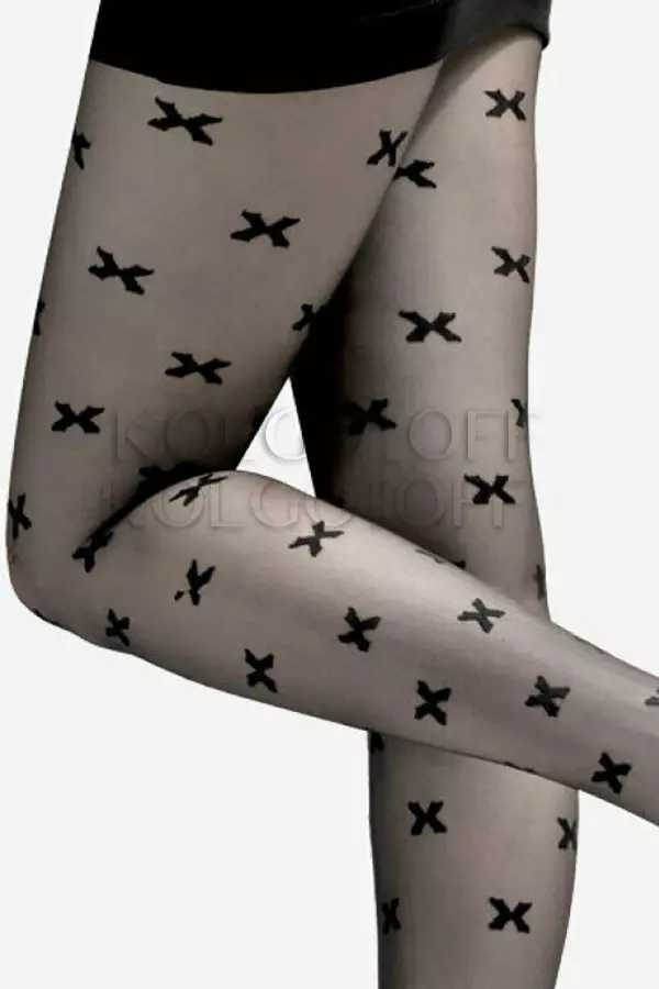 Колготки жіночі з візерунком оптом LORES X Files 20
