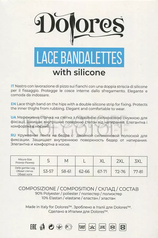 Мереживна захисна смужка оптом DOLORES BANDALETTES LACE