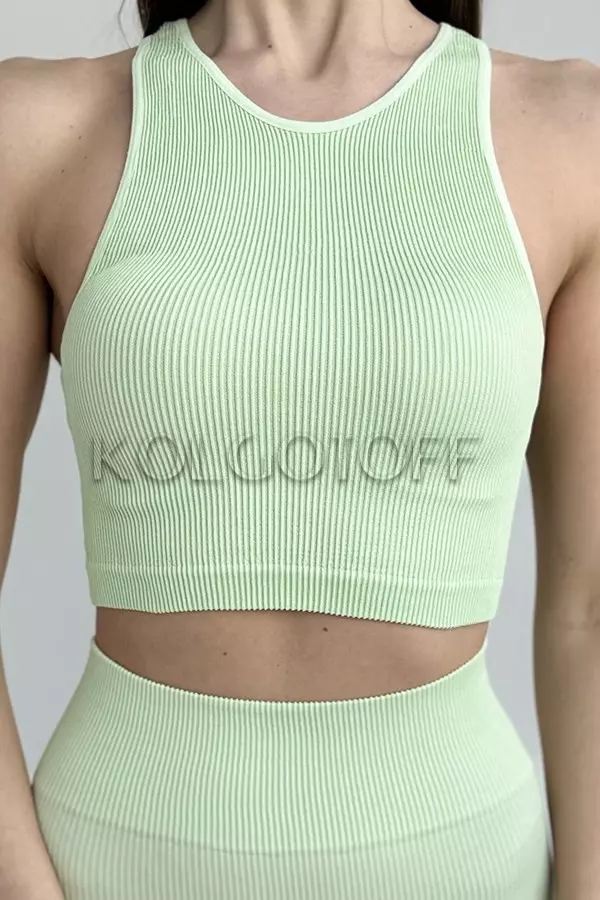 Топ безшовний у рубчик оптом GIULIA Halter TOP Rib