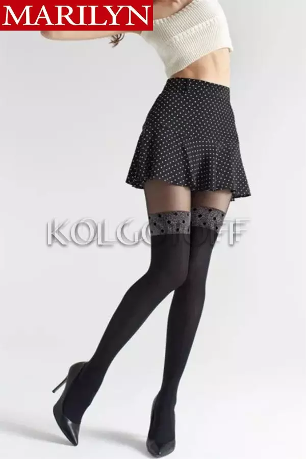 Колготки з імітацією панчохи оптом Marilyn Zazu W02