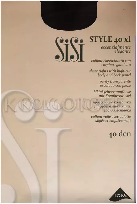 Колготки жіночі з ажурними трусиками оптом SISI Style 40 XL