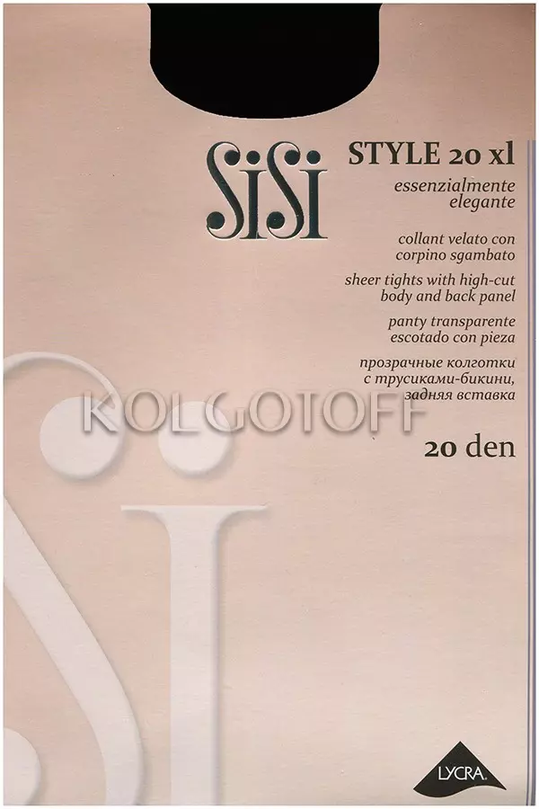 Колготки жіночі з ажурними трусиками оптом SISI Style 20 XL