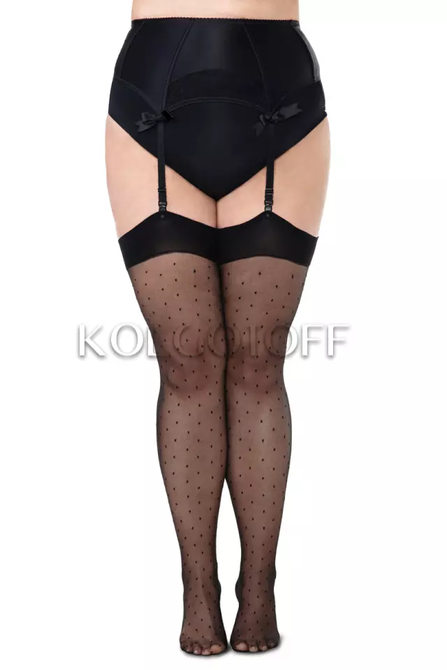 Панчохи в точку під пояс оптом ANNES Seco calze 20